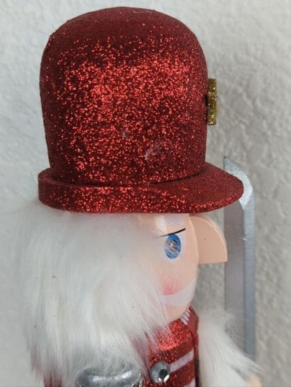 14" Wooden Nutcracker Glittering Soldier Santa Claus! Price Firm! - Picture 7 of 15